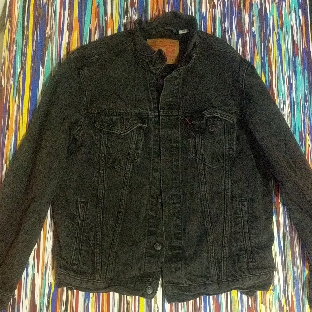 Levi's Charcoal Denim Jacket for Men